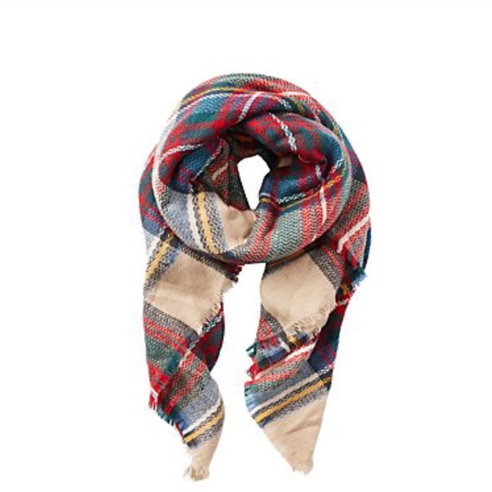plaid blanket scarf